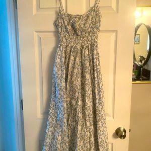 Maxi floral sundress from JCrew, size 6. Worn once.